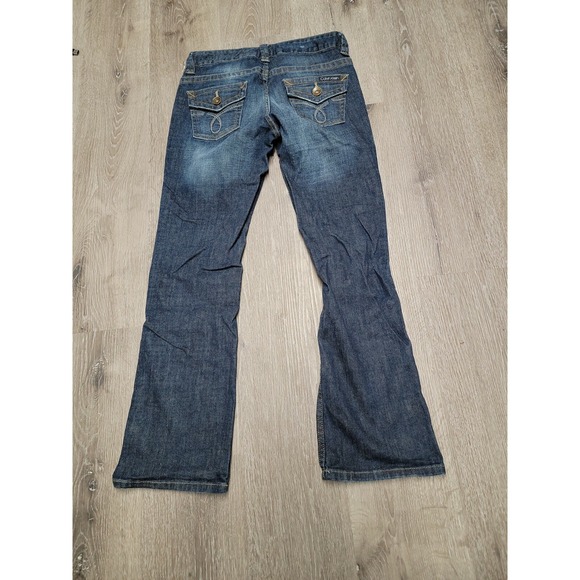 Calvin Klein Jeans Lean Boot Women's 28/6  Blue Cotton Blend - Picture 5 of 8